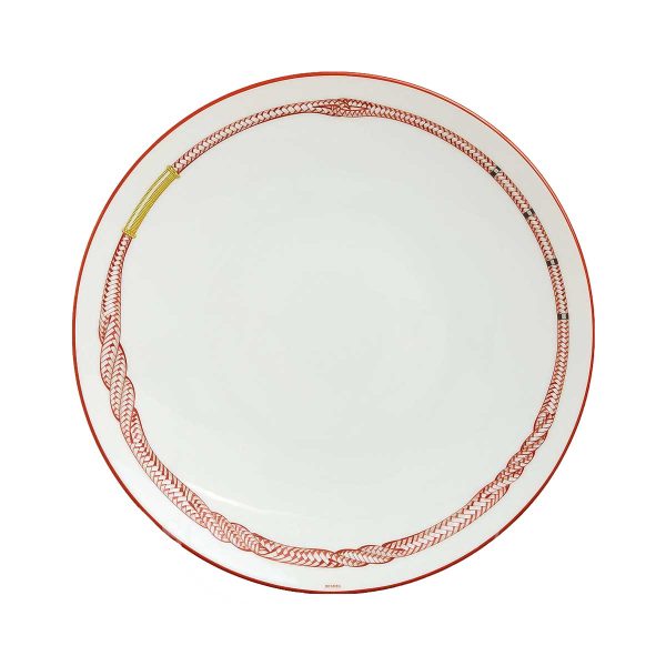 hermes dinner plate tressages equestres