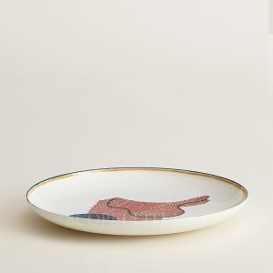 hermes saut dessert plate saddle