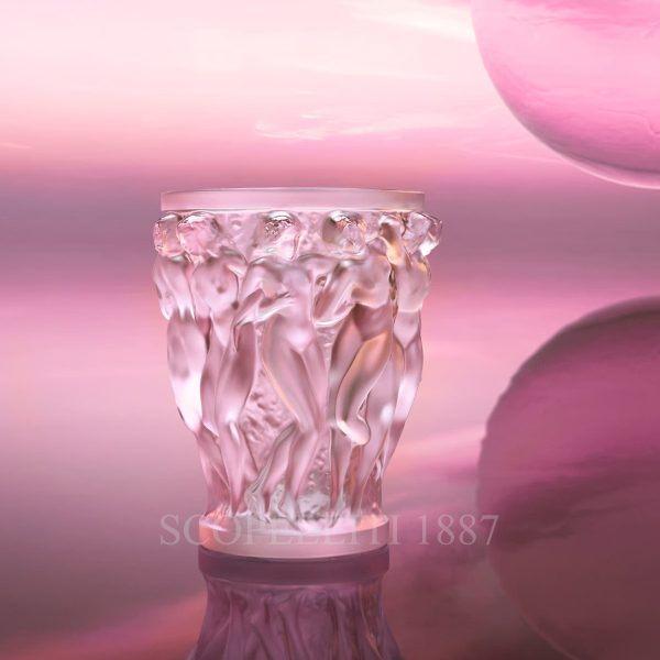 lalique crystal bacchantes pink nebula