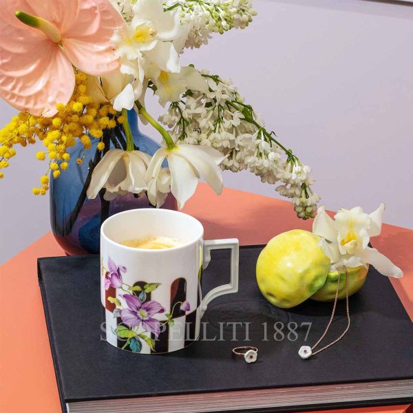 meissen mug chess flowers view