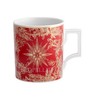 meissen mug christmas star red