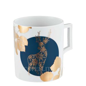 meissen mug deer blue