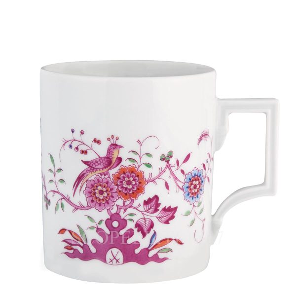 meissen mug exotic bird