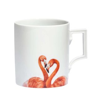 meissen mug flamingo heart