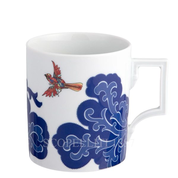 meissen mug indian bird