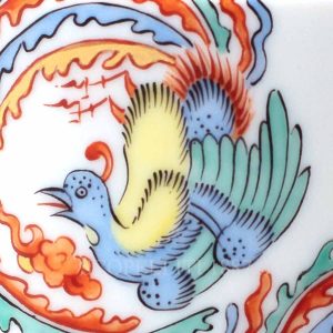 meissen mug phoenix detail