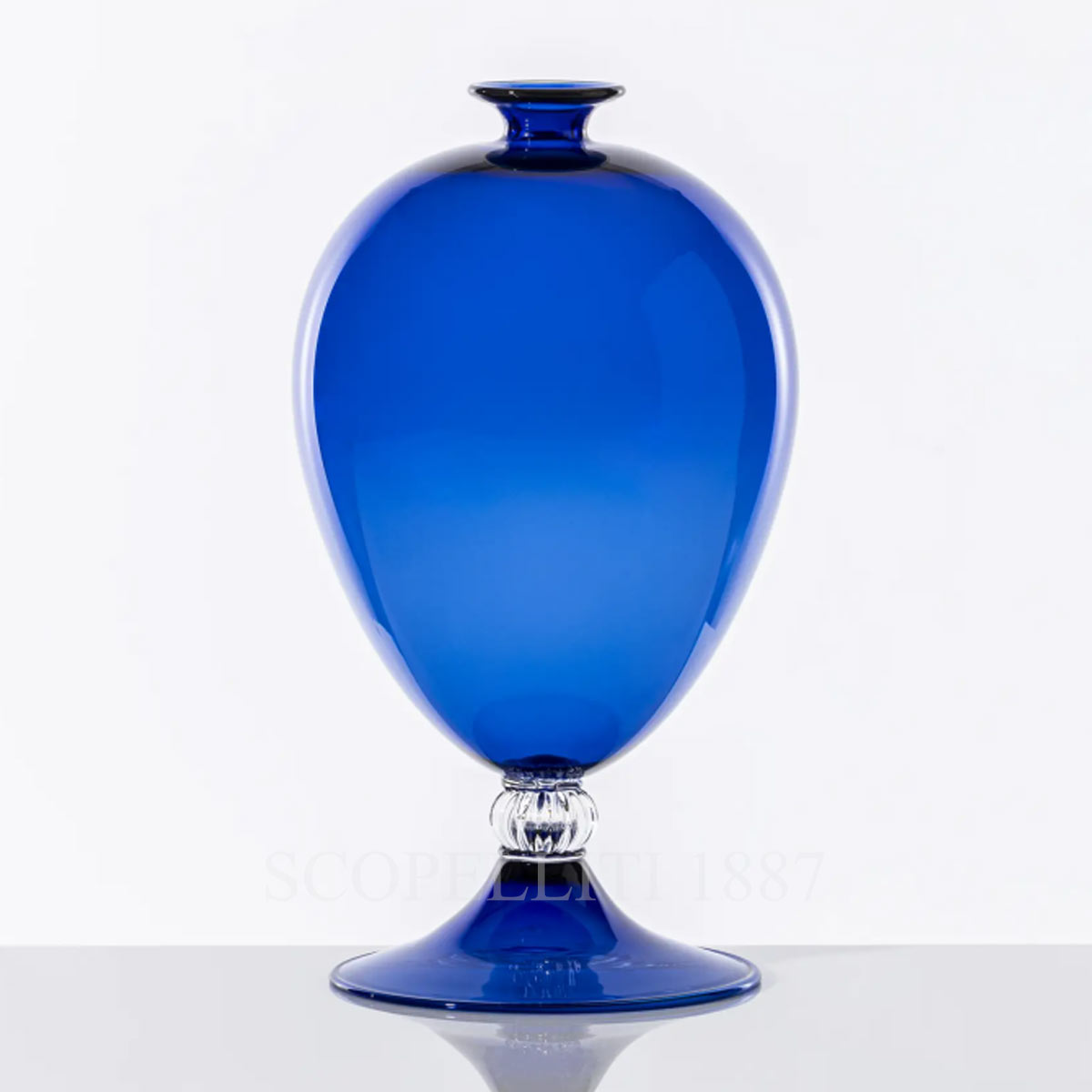 venini veronese vase blue sapphire