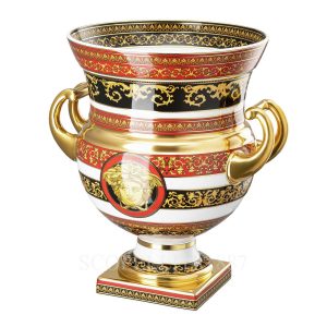 versace amphora vase medusa red