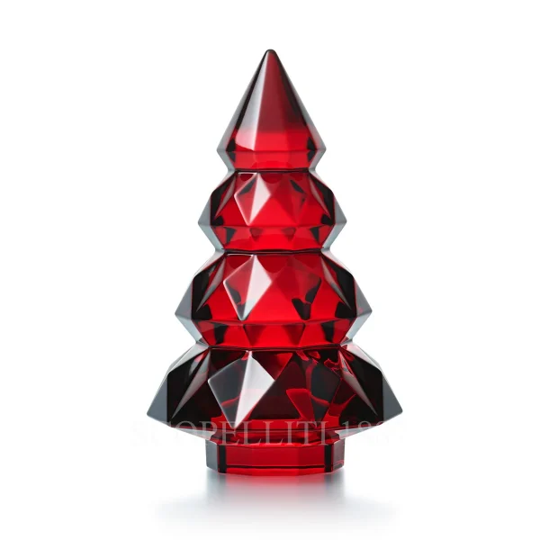 baccarat crystal christmas tree louxor red