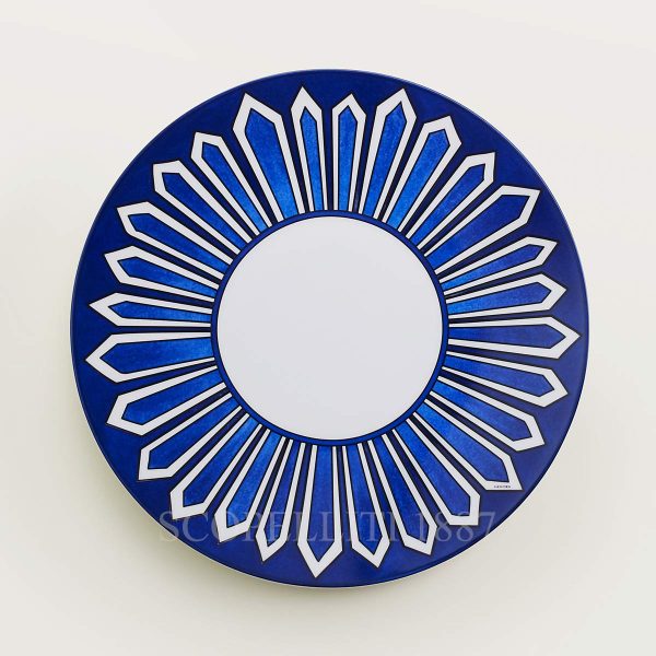 hermes dinner plate bleus d'ailleurs