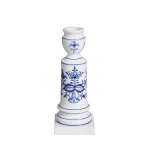 meissen blue onion candlestick