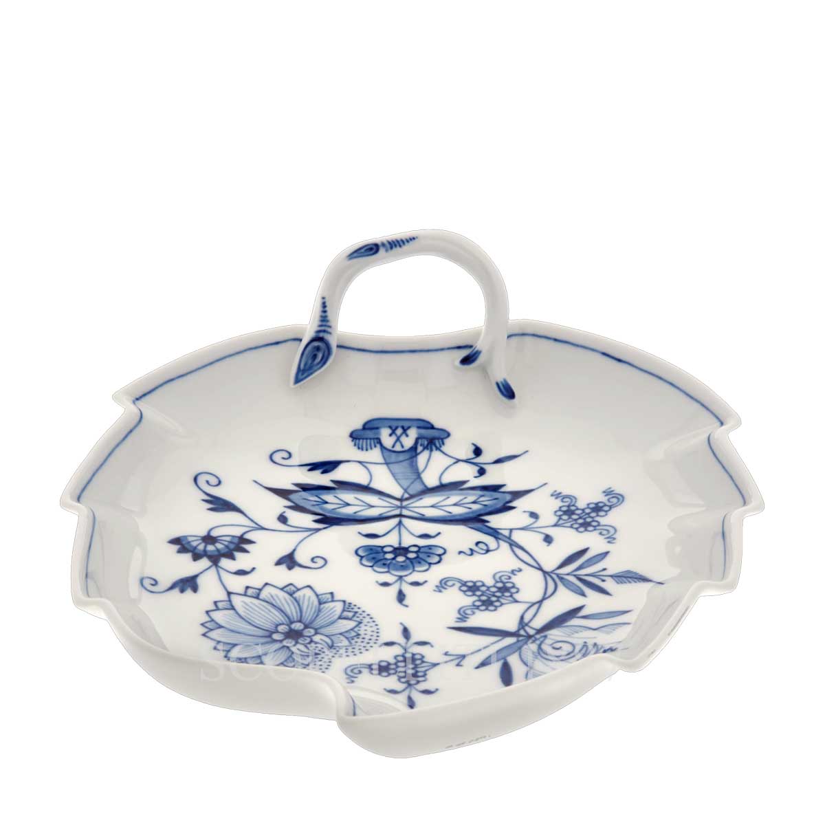 meissen blue onion candy dish view