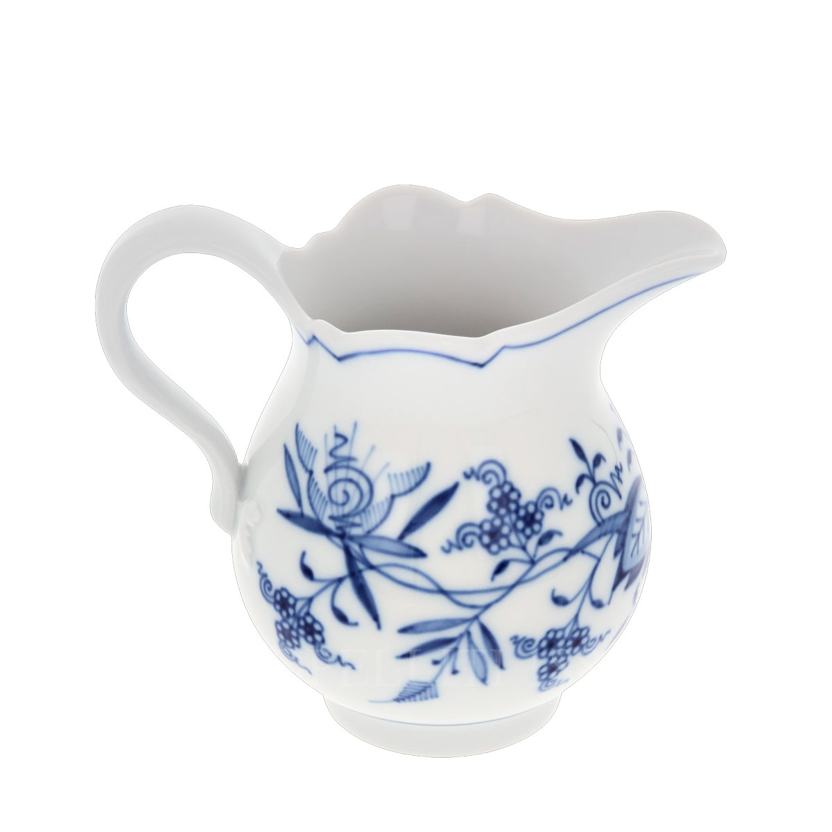 meissen blue onion creamer back side