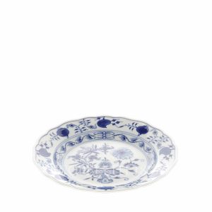 meissen blue onion dessert plate view