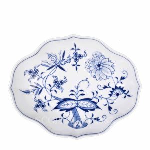 meissen blue onion dish large