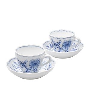 meissen blue onion espresso cups