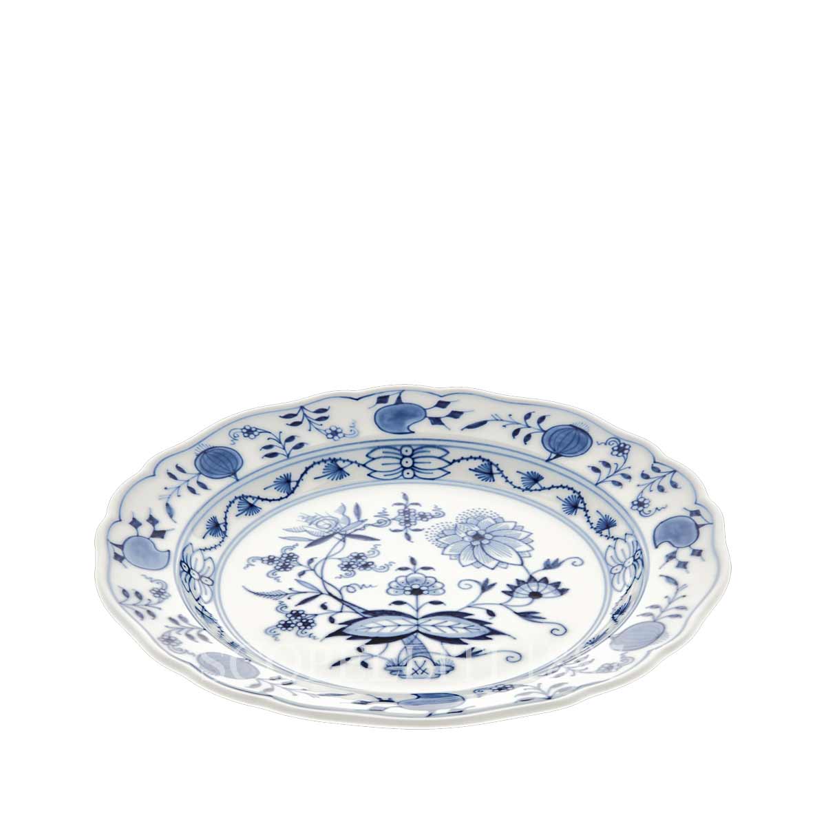 meissen blue onion starter plate view