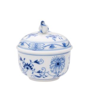 meissen blue onion sugar bowl