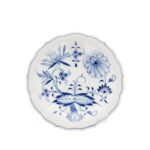 meissen blue onion tea cup saucer