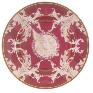 meissen mystic maison charger plate bordeaux