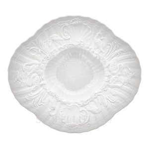 meissen swan bisque gourmet plate low