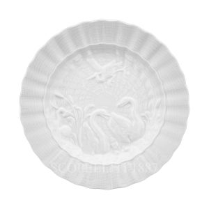 meissen swan bread plate