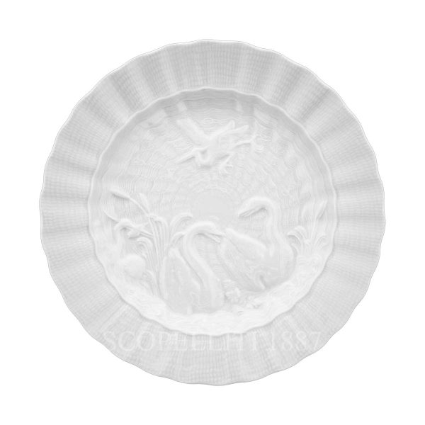 meissen swan bread plate