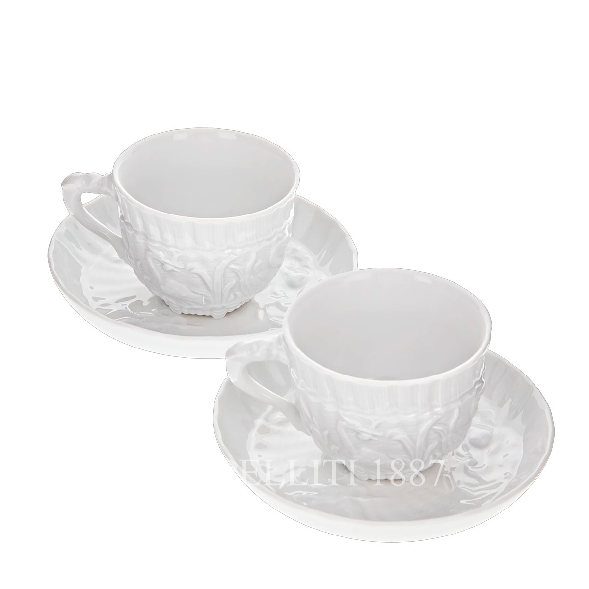 meissen swan espresso set back side