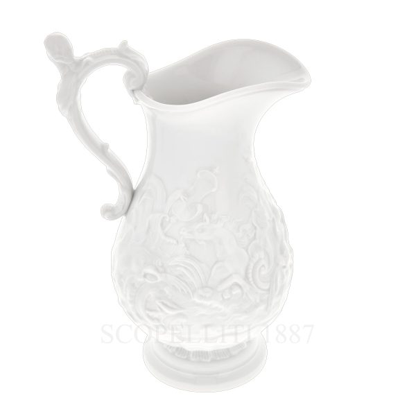 meissen swan pitcher back side