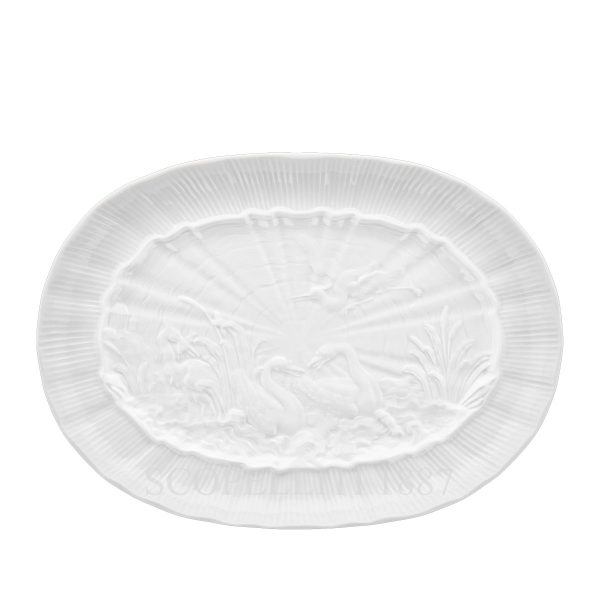 meissen swan platter oval large