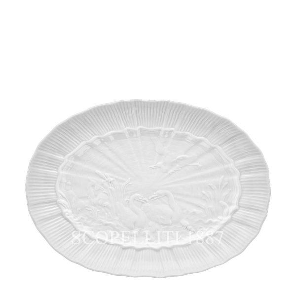 meissen swan platter oval small