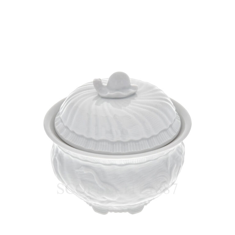 meissen swan sugar bowl back side