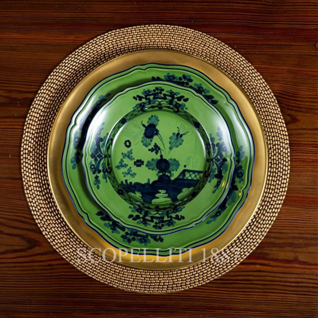 oriente italiano malachite plates presentation