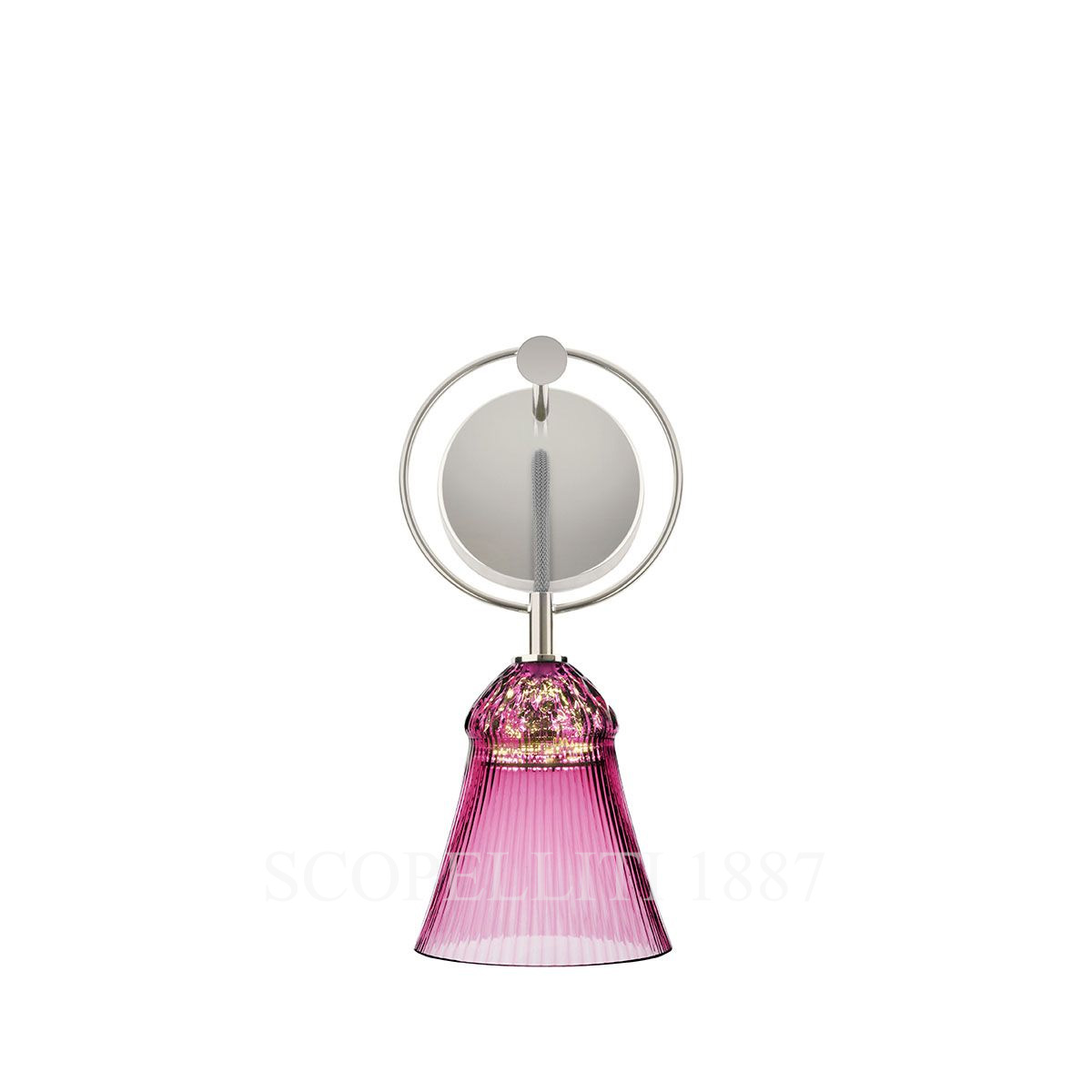 saint louis apollo amethyst sconce light on