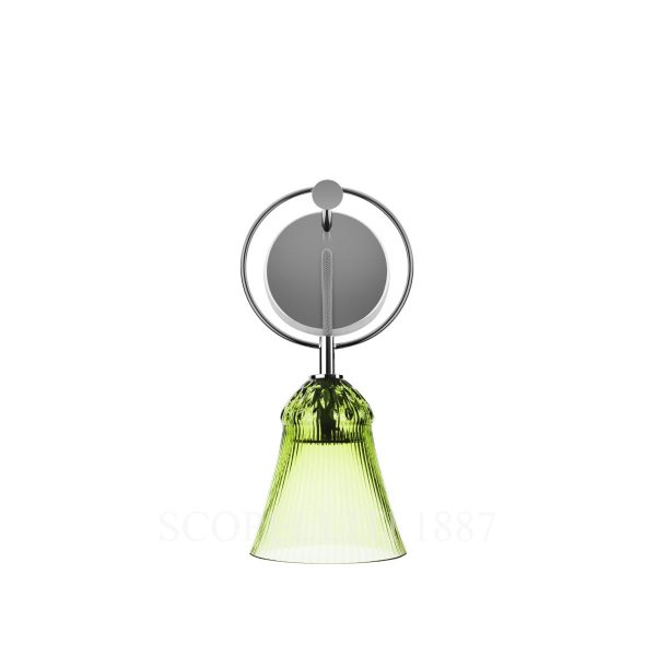 saint louis apollo chartreuse green sconce