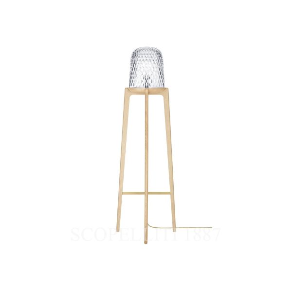 saint louis folia clear wood floor lamp