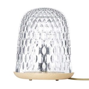 saint louis folia clear wood table lamp