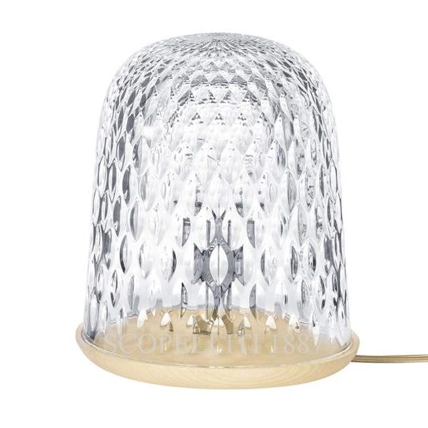 saint louis folia clear wood table lamp view