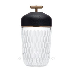 saint louis folia portable lamp black wood satin finished