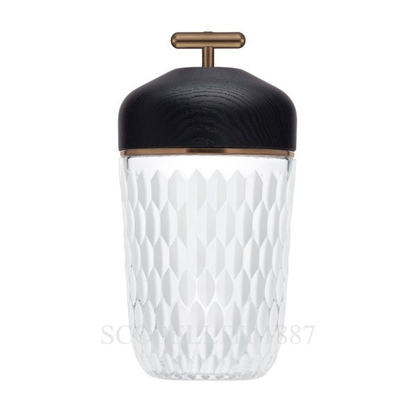 Saint Louis Folia Portable Lamp Black Wood Satin Finished