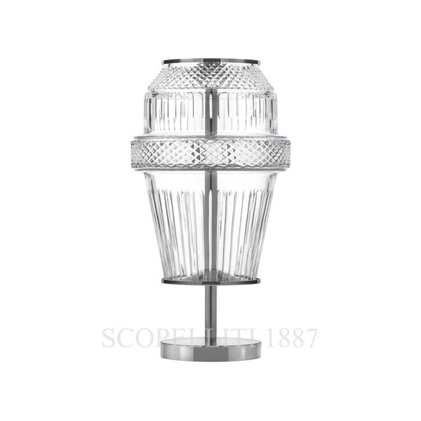 saint louis matrice chrome plated finish table lamp