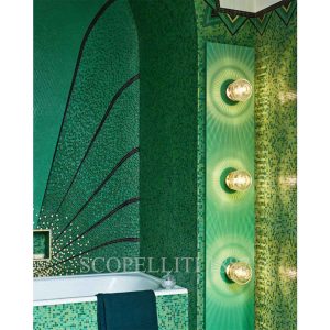 saint louis matrice golden finish ip44 sconce photo