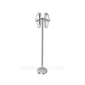 saint louis matrice nickel plated finish floor lamp open