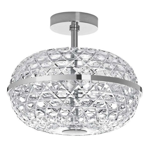 saint louis royal double chrome plated finish ceiling light view