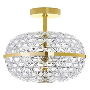 Saint Louis Royal Double Ceiling Light Golden Finish