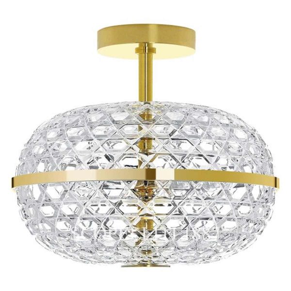 saint louis royal double ceiling light golden finish