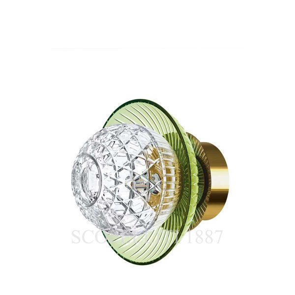 saint louis royal chartreuse green sconce gold finish