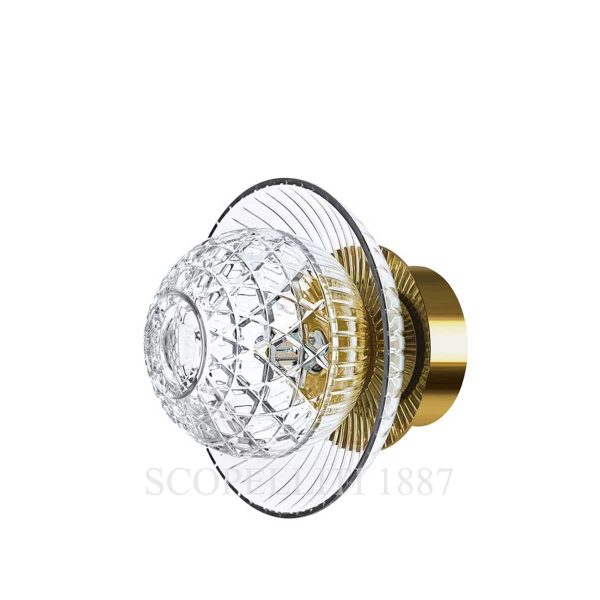 Saint Louis Royal Clear Sconce Gold Finish