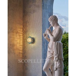 saint louis royal gold finish sky blue cup sconce photo