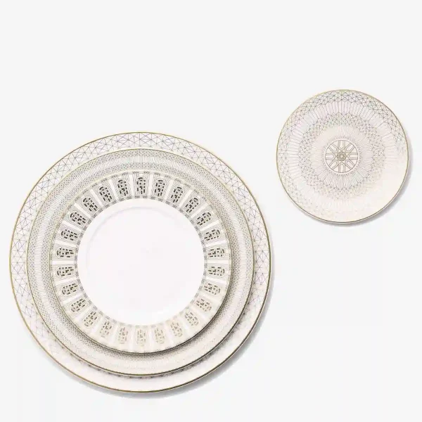 baccarat arcadia gold plates